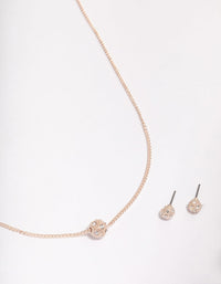 Rose Gold Fireball Jewellery Set - link has visual effect only