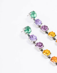 Rainbow Drop Cupchain Earrings - link has visual effect only