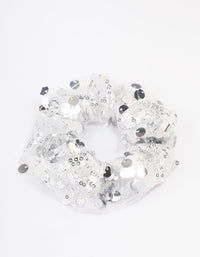 Fabric Mixed Size Sequin Hair Scrunchie - link has visual effect only