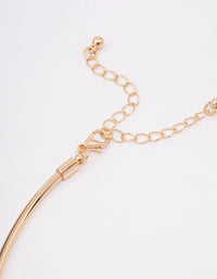 Gold Simple Knotted Choker - link has visual effect only