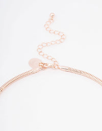 Rose Gold Marquise & Pearl Flower Statement Necklace - link has visual effect only