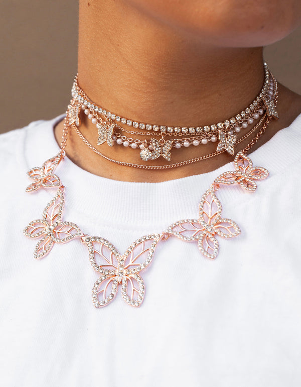 Butterfly statement sale necklace